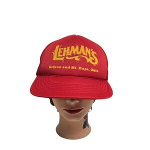 70s Lehman's Kidron & Mt. Hope Ohio USA snap and mesh back trucker hat